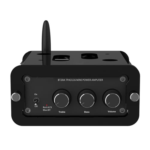 BUBEFSKD Estante de acrílico para amplificador de alta fidelidad BT20A base de componentes de sonido robustos para la colocación segura del dispositivo estante de amplificador de escritorio