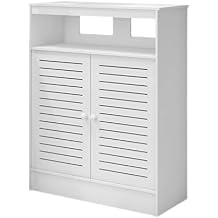 Radiator Cover for Home White Louvered Grill Radiator Shelf Cabinet, Wood Heating Radiators Cover Living Room Hide Cluttered Pipes82x90x25cm/32x35x10