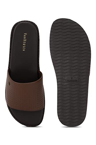 Image of Van Heusen Men's Brown Flip Flops Slipper