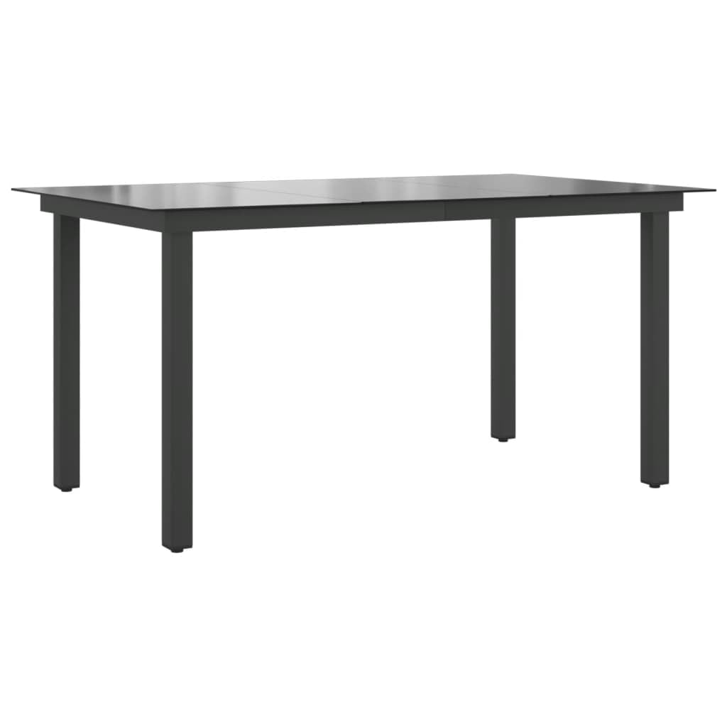 KCCKOM Patio Table Black 59.1