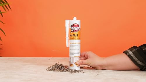 Image of Kraken Bond No More Nails Heavy Duty Clear Adhesive - (12x10.1 Fl Oz) 100% Waterproof & Extra Strong Polyurethane Construction Sealant for Wood, Ceramic, Tile, Floor, Granite, Rubber - 12 Pack