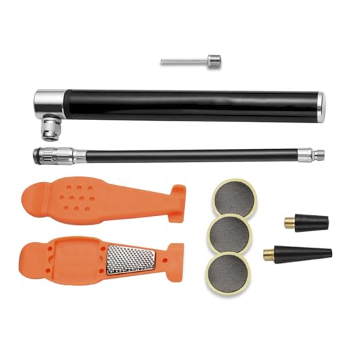 Parliky Quick Inflate Mini Pump for Bike Universal Handle Inflator American French Nozzles for Accessories