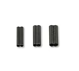 DAM Fz Effzett Double Crimp Sleeves Klemmhülsen Matt Schwarz 1,2mm 50 Stück 56394 Quetschhülsen