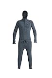 AIRBLASTER Men's Merino Ninja Suit Hooded Outdoor One Piece Base Layer, Black, XLarge