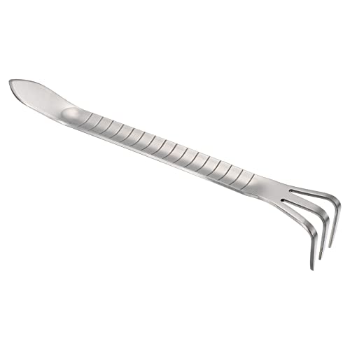 Rastrillo de raíz de acero inox 3 púas PATIKIL miniatura 1