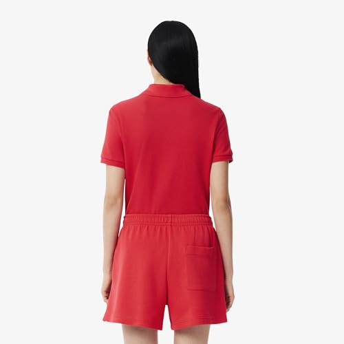 Image of Lacoste Women's Solid Regular Fit Polos