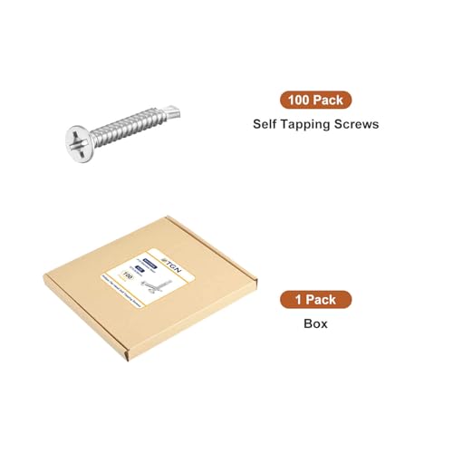Vis auto-taraudeuses bois sur métal pour fixation de meubles argent