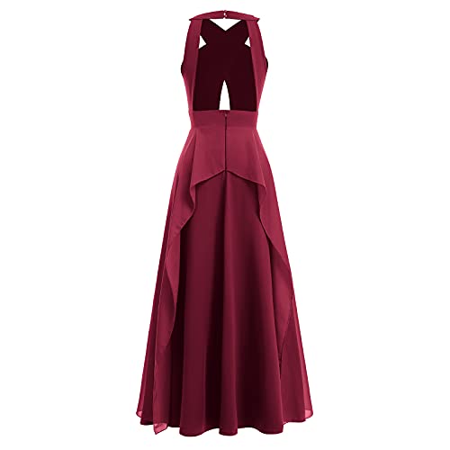 Image of Women Transformer Hi Low Evening Long Prom Dress Halter Convertible Multi Way Spaghetti Strap Wedding Cocktail Maxi Gown