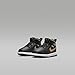 Nike Jordan 1 Mid Baby/Toddler Shoes 'Black/Metallic Gold-White' (DQ8425 071) Size 2