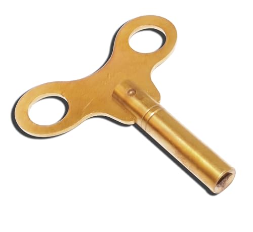 AEspares Key for Clock Winding Mechanical Clock Crank Winder Key Tool Brass Made (Key No. 2-2.75mm I.D.)