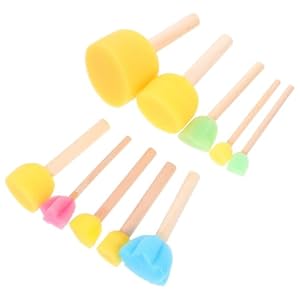 GARIOUANS 1 Satz Schaumstoff Pinsel Mal-Kits