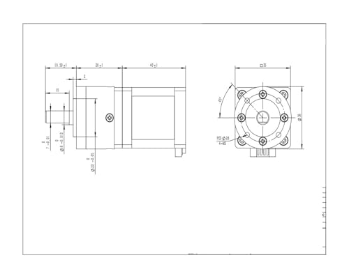 Moteur pas à pas 14HS4012-PG à couple élevé avec rapport de réduction planétaire - 3