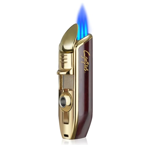 Encendedor soplete recargable a butano Rojo miniatura 1
