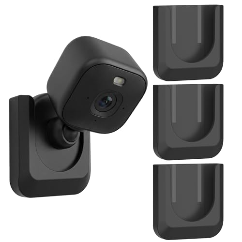 Image of Blink Mini 2K+ No Drill Wall Mount Bracket for Blink Mini 2K+ Indoor Camera,No Screw Adhesive Camera Mount for Indoor Outdoor Camera 3Pack (Camera Not Included) Black