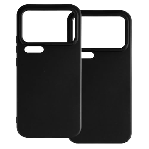 UOGNADGD 2�� TPU�P�[�X Xiaomi 17 Pro Max 5G �Ƃ̌݊������� �X�}�z�J�o�[ - �ϏՌ��t���L�V�u���ی�A�N�Z�T���[ �����J�b�g���H (�u���b�N+�u���b�N)