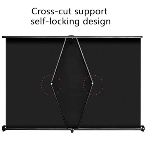 Pantalla portátil retráctil de proyector de escritorio 30in 16:9 miniatura 4