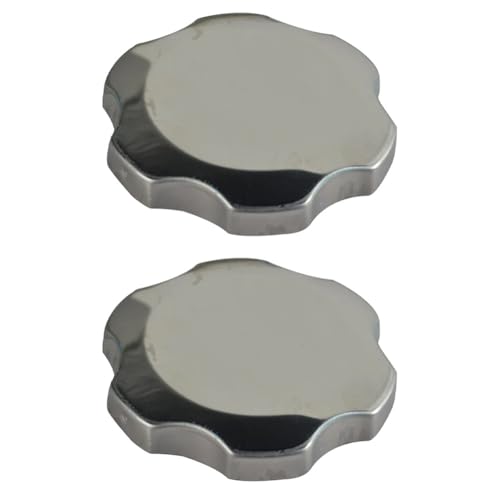 FACAIIO 2 tapas de depósito de combustible de metal cromado para Honda GX