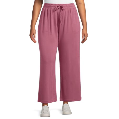 Terra & Sky Women's Plus Size Relaxed Knit Pants...