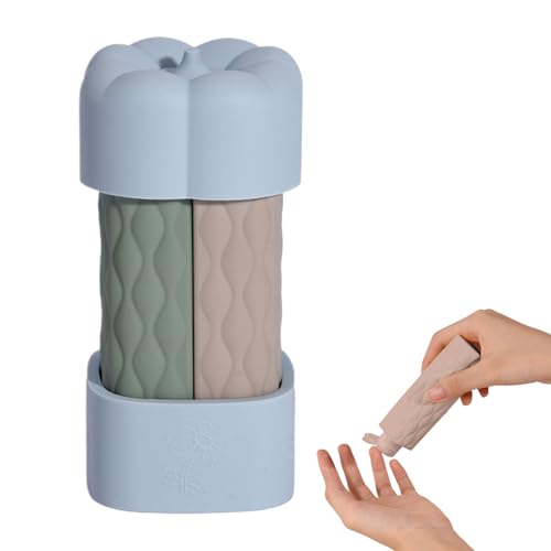 Set De Botellas De Viaje 4 en 1 - Envases Recargables De Silicona, Diseño Ergonómico Y Antigoteo | Frascos Portátiles Para Champú, Acondicionador Loción Corporal Gel De Baño Perfectos Para Senderis