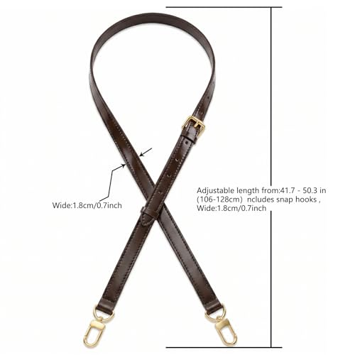 Image of Leather Purse Strap Replacement Crossbody Handbag Long Adjustable