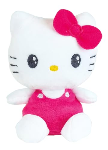 Jemini | Peluche Hello Kitty 13 cm | Doudou Bébé Lavable | Licence Officielle Sanrio | Jouet d'Éveil Kawaii Dès la Naissance | Idée Cadeau Enfant...
