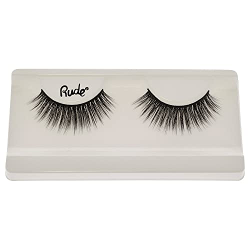 Rude Cosmetics Essential Faux Mink 3D Lashes - Babydoll For Women 1 Pc Pair, Black - Image 2
