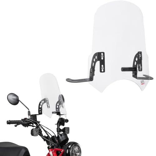 Pare-brise avant de moto KEMIMOTO aérodynamique contre le vent et les projections