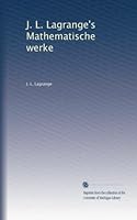 J. L. Lagrange's Mathematische werke (v.3) 1125229144 Book Cover