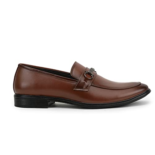Image of Lambard Belly Shoes for Men | Stylish Leather Loafers for Men | Versatile Slip On Formal Shoes for Men | Men's Footwear for All Occasions | Durable Shoe with High Grip Soft Sole.