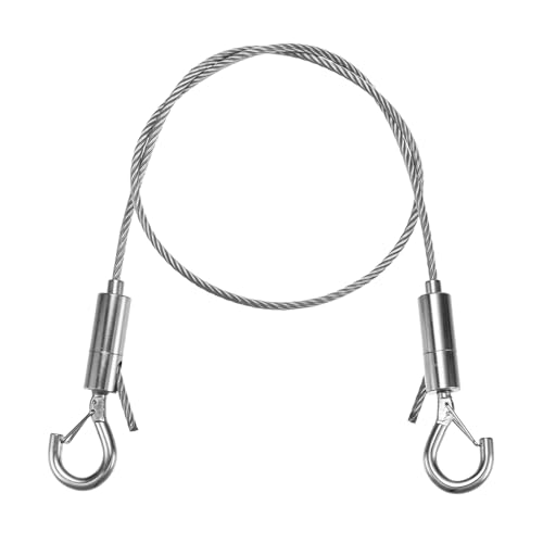 Image of M METERXITY 1-Pack Adjustable Picture Hanging Wire Kit, 0.5mx3mm Mirror Hanging Wire, Holds Up to 661lbs(300kg) 1.6FT Picture Frame Wire for Billboards /Basket /Flowerpot