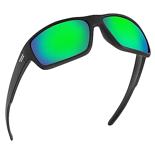 Image of TOROE Eyewear FIELD Wrap Around Sport Sunglasses With Polycarbonate Polarized Lenses, Lightweight TR90 Frame