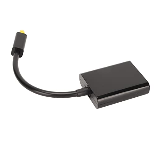 aqxreight Optischer Kabel-Splitter, 1 in 2 Out, Surround-Sound, Digitales Glasfaser-Soundkabel für DVD-CD-Player, Computer-Verstärker, Schwarz, PS für Computer,...