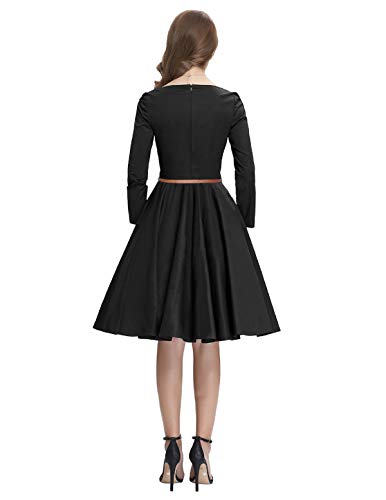 Image of Dream Beauty Fashion Women's Skater A-Line Dress with Belt (38 inch Inches)