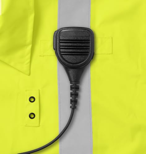 Ironwear 9511 | Class 3 49” Black Bottom Raincoat w/Tuckaway Hood & Black Soil Shield3