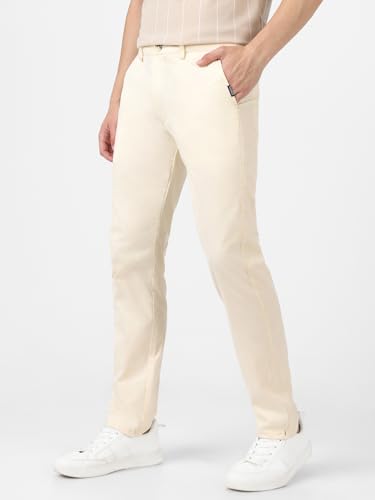 Image of Urbano Fashion Men's Cotton Light Weight Non-Stretch Slim Fit Casual Trousers