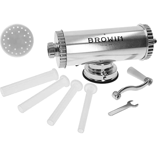 Browin 311009 - Máquina manual horizontal para embutir salchichas (pistón de silicona,...