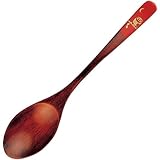 サンライフ 漆カレースプーン 17.5cm ふくろう 朱 831168