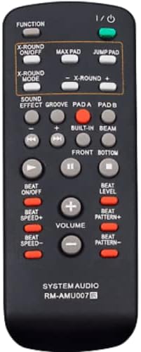 RM-AMU007 Replace Remote Compatible with Sony Mini HiFi Component LBT-ZUX9 FST-ZUX9