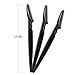 40pcs Eyebrow Razor for Women, Newbie Friendly Dermaplane Razor, Face Razors and Shaver Dermaplaning with Protective Covers (Black)