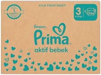 Prima Aktif Bebek, Bebek Bezi 3 Numara, 156 Adet Aylık Fırsat Paketi - Görsel 2