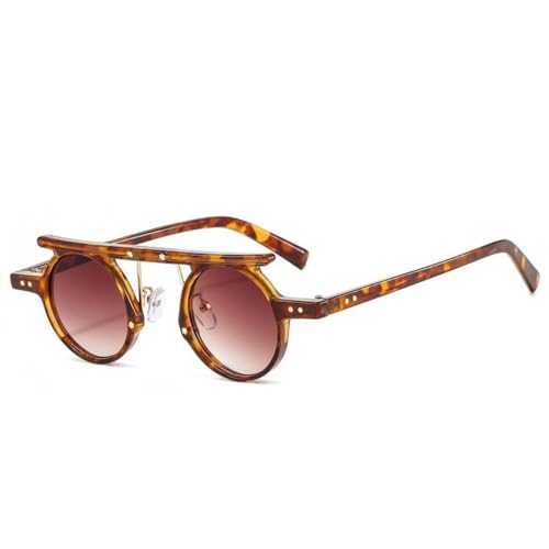 Verres océan dégradés UV400 : les lunettes de soleil rondes punk pour affirmer votre look rétro