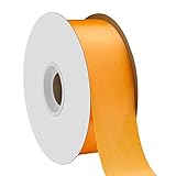 Offray Single Face Satin Craft Ribbon, 1-1/2-Inch by 50-Yard Spool, Yellow Gold