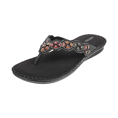 Image of Metro Women's Faux Leather Fashion Slip-on Sandal