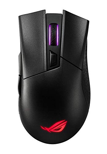ROG Gladius II Wireless Mouse Gaming, Doppia Connettività: Wireless e Bluetooth, 16000 DPI, Design Ergonomico, Aura Sync RGB, Socket Switch Push-Fit, Switch Omron, Nero - Mouse gaming - Immagine 5