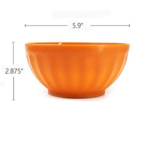 Unbreakable 28-Ounce Plastic Bowls Salad Bowls Cereal Bowls, Set Of 12 Multicolor - Dishwasher Safe, Bpa Free #TOP1