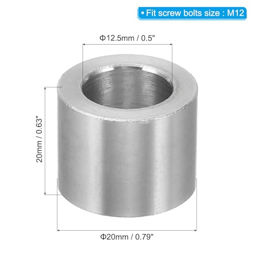 Entretoise ronde aluminium M12 évite la déformation des fixations de vis
