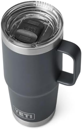 Gift Idea 3: YETI Rambler Travel Mug, Stainless Steel Vacuum Insulated with Stronghold Lid, 20 oz (591 ml)