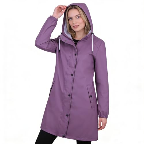 Chubasquero para mujer ligero que soluciona la lluvia imprevista en exteriores