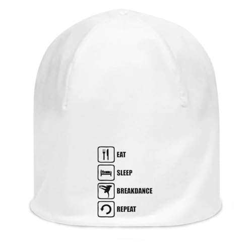 Vêtement breakdance blanc coton stretch confortable haut streetwear unisexe