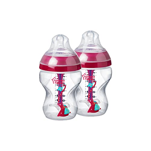 Mamadeira Tommee Tippee Advanced Anti-cólica 90Z/260ml 2 Un. Rosa - 522818, Multilaser, Rosa